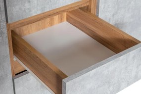 Kuchynská linka Nela II -  180/240, dub wotan / metropolis