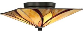 Elstead QZ-ASHEVILLE-F - Stropné svietidlo Tiffany ASHEVILLE 2xE27/60W/230V
