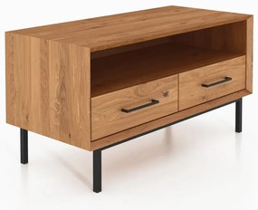 TV stolík z dubového dreva v prírodnej farbe 90x50 cm Abies - The Beds