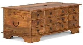 furniture-nabytek.cz - Masívny konferenčný stolík Merlin II z palisandra, lakovaný, hnedý – 110×60×45 cm