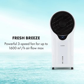Klarstein Whirlwind, 3 v 1 ochladzovač vzduchu, ventilátor, zvlhčovač vzduchu, 110 W, 5,5 l, biely