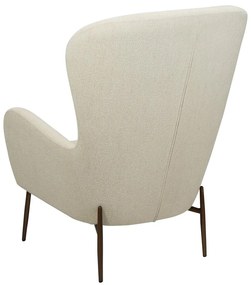 Krémové kreslo z textílie buklé Glam – DAN-FORM Denmark