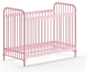 Ružová kovová postieľka 60x120 cm BRONXX – Vipack