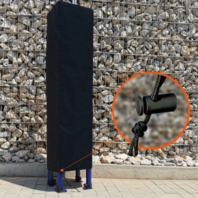 BRIMO Rozkladacie stánky 2x3m - s 3 stenami - Čierna 21