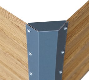 Vyvýšený záhradný záhon BestBerg VZ-1250RW / 1250 l / 240 × 90 × 58 cm / dekor dreva