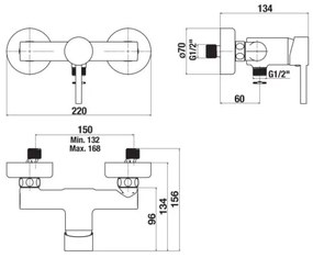 JIKA H3312F70044001 - Sprchová batéria MIO lesklý chróm