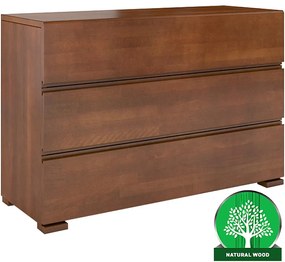 Komoda drevená buk 3s Skandica Vestre Orech