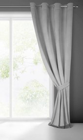 ZATEMŇOVACÍ ZÁVES NA KRÚŽKOCH CARMEN 140X270 CM STRIEBORNÁ