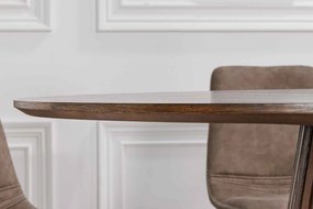 Dizajnový jedálenský stôl Wadeline 120 cm tmavý dub