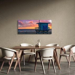 Obraz z pláže Santa Monica (120x50 cm)