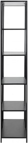Regál Seaford 77x185 cm čierny
