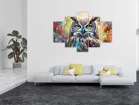 Obraz - Maľba sovy (150x105 cm)