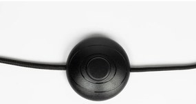 Čierna stojacia lampa s textilným tienidlom (výška 158 cm) Jaylee – White Label