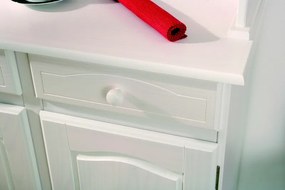 Vitrína In-Valencia, bielená borovica