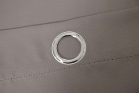 Sivo hnedý záves OXFORD 140x250 cm Zavesenie: Kovové krúžky