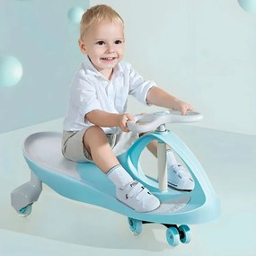 Gravitačné odrážadlo so svietiacimi kolesami - svetlomodré