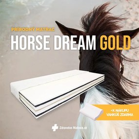 MPO HORSE DREAM GOLD luxusný prírodný matrac 85x200 cm Prací poťah Silveractive