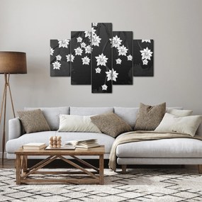 Obraz - Kvety na vetvách (150x105 cm)