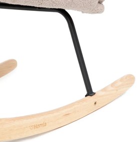 Hojdacie kreslo LUNNIE béžové TEDDY BOUCLÉ 856766