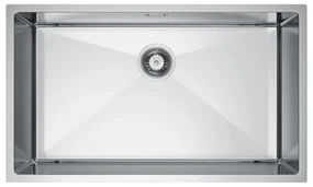 Erga HD, 1-komorový oceľový drez 740x440x210 mm, oceľová, ERG-MLS-HD7444