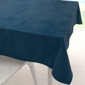 Biante Zamatový štvorcový obrus Velvet Prémium SVP-028 Petrolejovo modrý 80x80 cm