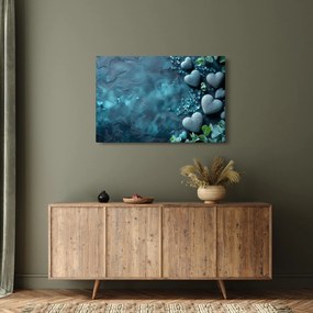 Obraz - Kamene tvaru srdca (90x60 cm)