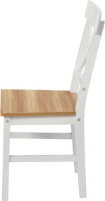 Jedálenský set 4x stolička + stôl Catini KAMPALI - Biela