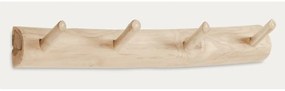 Nástenný vešiak z tíkového dreva v prírodnej farbe 63 cm Gaillech – Kave Home