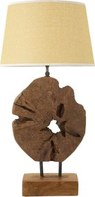Stolná lampa Kepala 35 cm z masívu hnedá