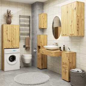 Koupelnová skříňka nad pračku FIN 2D dub artisan