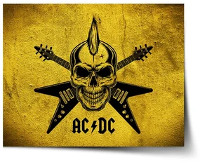 Sablio Plagát ACDC Lebka - 60x40 cm