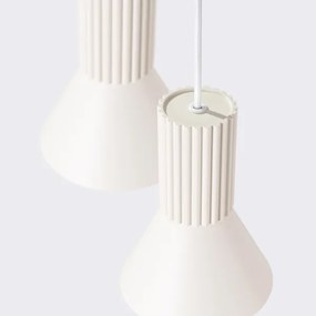 Sollux SL.1871 - Závesný luster ESTRIA na lankách 3xE14/10W/230V, priemer 30 cm, krémový