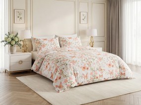 Obliečky z mikrovlákna ORANGE BUTTERFLY biele Rozmer obliečky: 70 x 80 cm | 140 x 200 cm