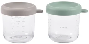 Tégliky na jedlo sklenené 2x 250 ml Green Grey