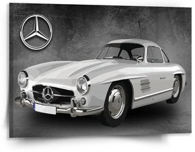 Sablio Obraz Mercedes-Benz 300 SL Sivé pozadie - 150x110 cm