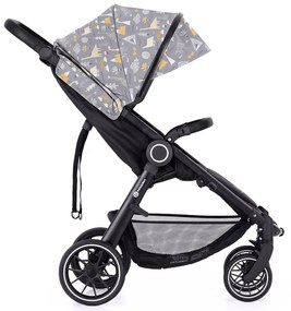 PETITE&MARS kočík Street+ RWS black + strieška limited 100 prehistoric