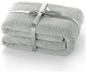 Sivý pléd z mikrovlákna DecoKing Henry, 240 × 220 cm