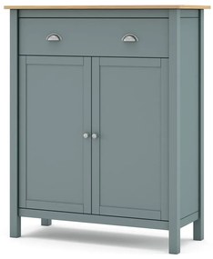 Komoda sivozelená z borovicového dreva 90x110x40 cm Misti – Marckeric