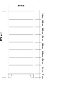Skrinka na topánky Mega Wood Sonoma Oak