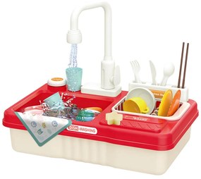 Herný umývací set, 23-dielny, červený