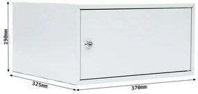 Rottner Nábytkový trezor HOME CASE 4, 190 x 370 x 325 mm, mechanický - na kľúč