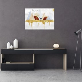 Sklenený obraz - Dekor (70x50 cm)
