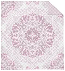 Detexpol Luxusný prehoz na posteľ 220x240 cm - Mandala pink
