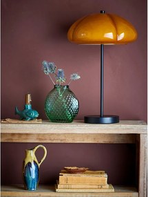 Okrovožltá stolová lampa so skleneným tienidlom (výška 46,5 cm) Kinoko – Bloomingville