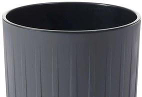 PLASTOVÝ KVETINÁČ STRIPPED ECO 42X25 CM ANTRACITOVÁ