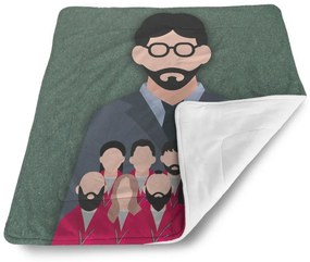 Sablio Deka pre bábätko Money heist Profesor a jeho tím Zelená - 90x120 cm