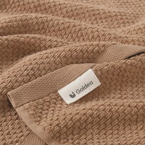 Goldea bavlnený froté uterák / osuška micro pure - škoricový 70 x 140 cm