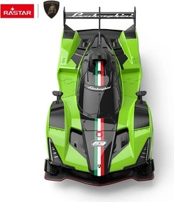 RASTAR Diaľkovo ovládané RC auto Lamborghini SC63 LMDh 1:24, čierno-zelené (Rastar)