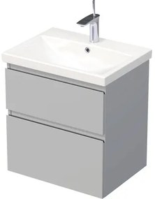 Kúpeľňová skrinka s umývadlem Intedoor LANDAU šedý matný 60 x 65 x 45 cm