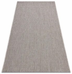 Koberec Sizal Floorlux 20580 jednofarebný - strieborný / čierny